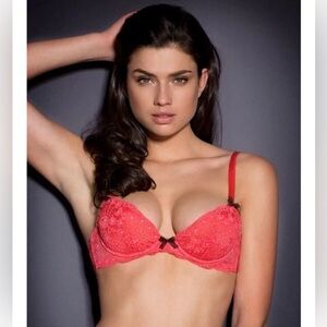 Agent Provacateur coral lace LOLAH bra
